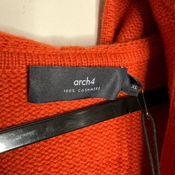 ARCH4 DELORES CHUNKY KNIT TERRACOTTA Cashmere Sweater - Picture 11 of 12